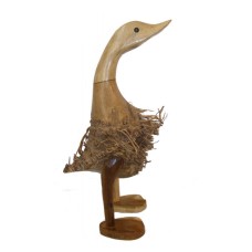 Bamboo Root Natural Brown Duck 20 cm