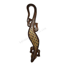 Wood Gecko Dark Brown Gold 100 cm