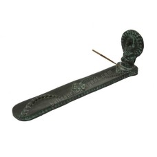Resin Black Green Buddha Incense Holder 29 cm