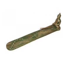 Resin Green Gold Buddha Incense Holder 29 cm