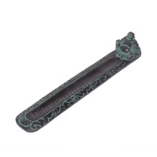 Resin Black Green Laughed Buddha Incense Holder 29 cm