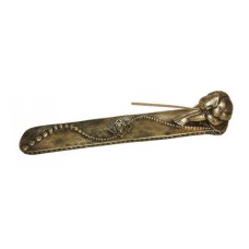 Resin Antique Gold Yogi Man Incense Holder 28 cm
