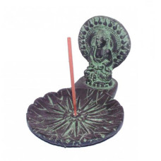 Sitting Buddha Resin Incense Holder 9 cm