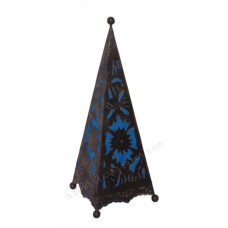 Table Lamp Black Blue Pyramid 40 cm