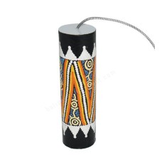 Thunder Drums Aborigine Painted Motif 22 cm