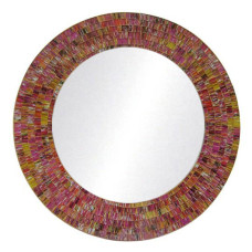 Mosaic Mirror Rainbow Purple Yellow 60 cm