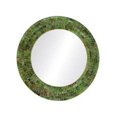 Mosaic Mirror Rainbow Green Brown 50 cm