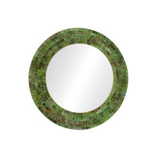 Mosaic Mirror Rainbow Green Brown 40 cm