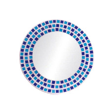 Mosaic Mirror Blue Turquoise 40 cm