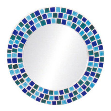 Mosaic Mirror Blue Turquoise Green 60 cm