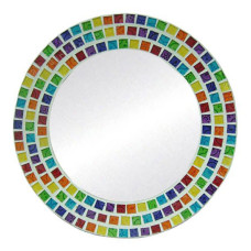 Mosaic Glass Mirror Multicolor 60 cm