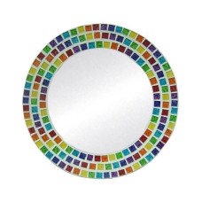 Mosaic Glass Mirror Multicolor 50 cm