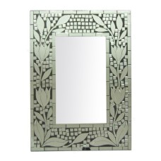 Mosaic Mirror Rectangular Clear Tulip 50 cm