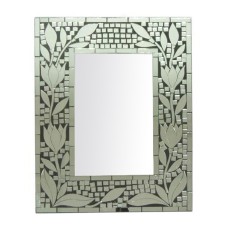 Mosaic Mirror Rectangular Clear Tulip 40 cm