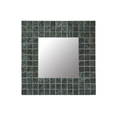 Mosaic Mirror Square Grey Black 35 cm