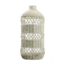 Woven Straw Grass Lantern Shade White 75 cm