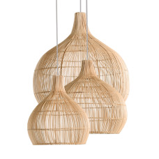 Rattan Pendant Lampshade Set 3