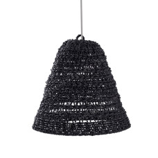 Straw Grass Pendant Lampshade Black 45 cm