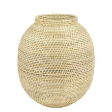 Rattan Flower Vase Natural 40 cm