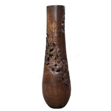 Carved Palm Trunk Natural Brown 150 cm