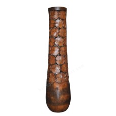 Natural Brown Carved Flower Palm Trunk 200 cm