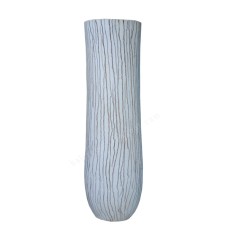 Palm Trunk Painted White Stripes 100 cm