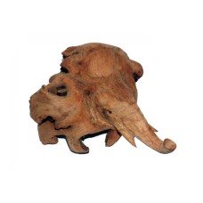 Parasite Wood Elephant Head 15 cm