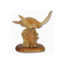 Parasite Wood Turtle On Base 20 cm