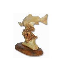 Parasite Wood Salmon On Base 15 cm