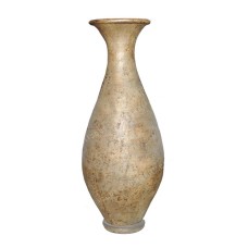 Cracked Gold Painted Vase 80 cm