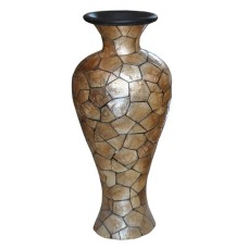 Cracked Brown Capiz Shell Vase 100 cm