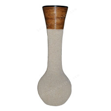 White Sand Vase With Banana Bark 100 cm