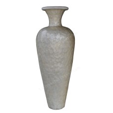 Full White Capiz Shell Vase 100 cm