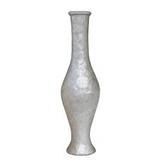 Full White Capiz Shell Vase Slim 100 cm