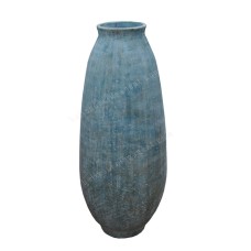 Antique Grey Wash Painted Vase 75 cm