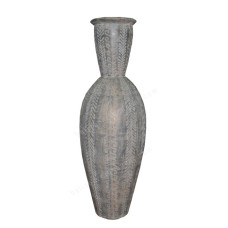 Grey Wash Painted Vase 100 cm