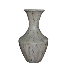 White Wash Painted Vase 60 cm