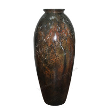 Brown Abstract Painted Vase 80 cm