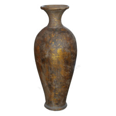 Antique Brown Gold Painted Vase 100 cm