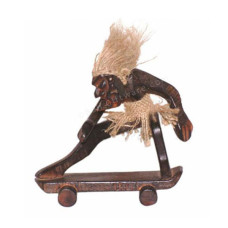 Mini Wood Primitive Skate Board 18 cm