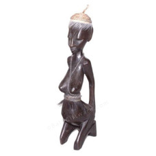 Wood Female Primitive Tribe 30 cm