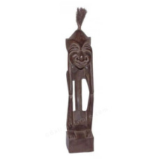 Wood Primitive Tribe Closed Eyes 30 cm