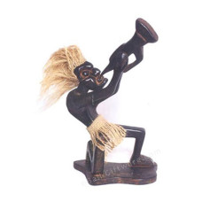 Wood Primitive Playing Trumpet 25 cm