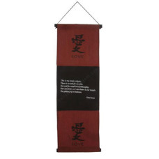 Banner Quotes LOVE Black Maroon