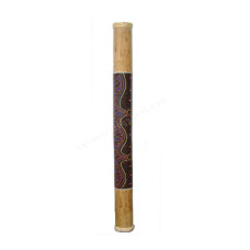 Bamboo Rainstick Painted Aborigine 80 cm