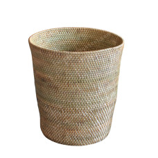 Rattan Tapered Waste Basket