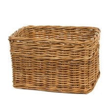 Rectangular Honey Brown Rattan Basket