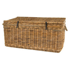 Rattan Storage Rectangle Trunk Honey Brown