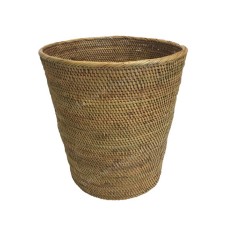 Rattan Natural Tapered Waste Basket 25 cm