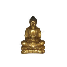 Resin Golden Japanese Buddha Lotus 25 cm